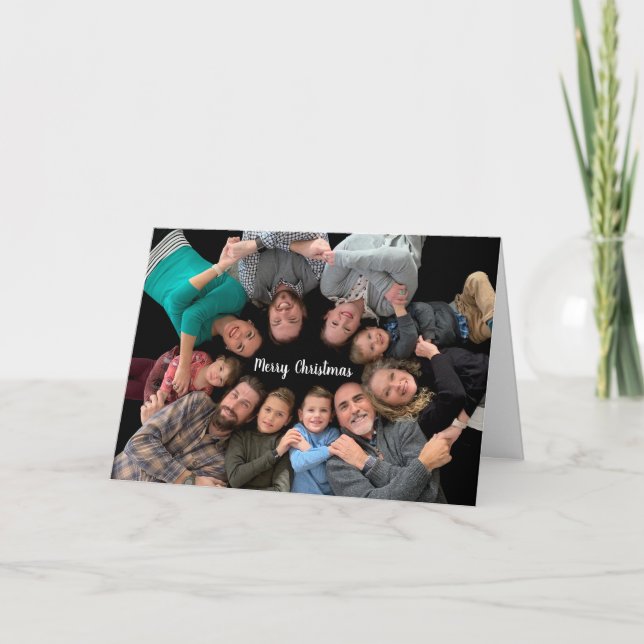 Family Photo Merry Christmas Holiday Card (Front)