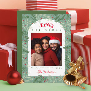 Family Photo Merry Christmas Holiday Card