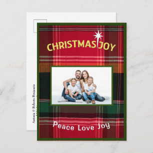 Family Photo Merry Christmas Madras Postcard