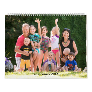Family Photo Personalise It Custom Holiday Calendar