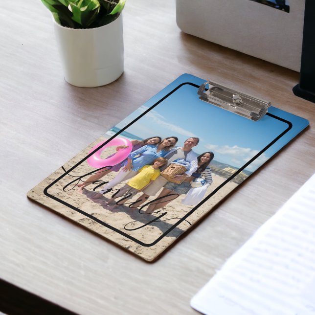 Family Photo Personalised Custom Clipboard (Family Photo Personalized Custom Clipboards from Ricaso. Add a photo to front and back)