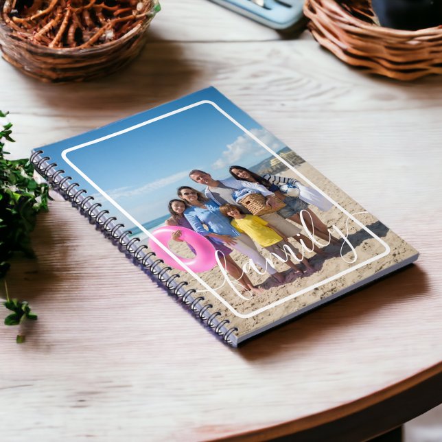 Family Photo Personalised Custom Notebook (Family Photo Personalized Custom Notebooks from Ricaso. Add your own photograph)