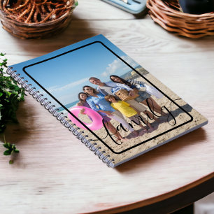 Family Photo Personalised Custom Notebook
