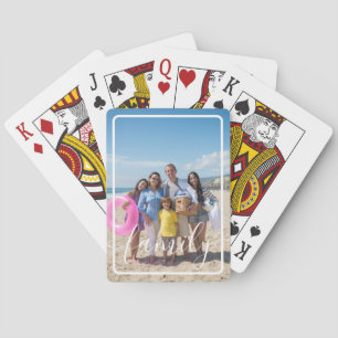 Family Photo Personalised Custom Playing Cards