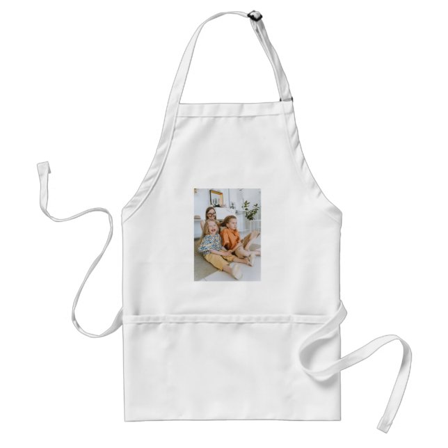 Family Photo  Personalised Gift - Cooking Pocket Standard Apron (Front)