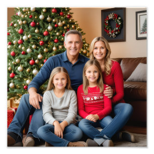 Family Photo Personalize Poster