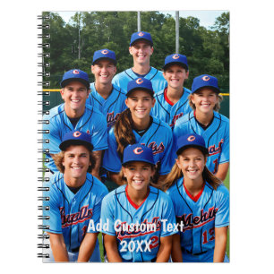 Family photo personlized team sport  notebook