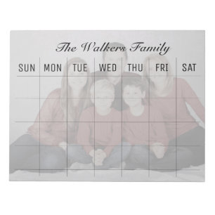 family photo planner/ organizer editable notepad