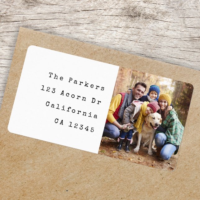 Family Photo Return Address Label (Creator Uploaded)