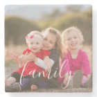 Family Photo Stone Coaster