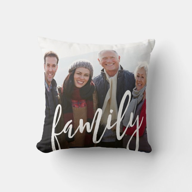Family Photo Template Cushion (Front)