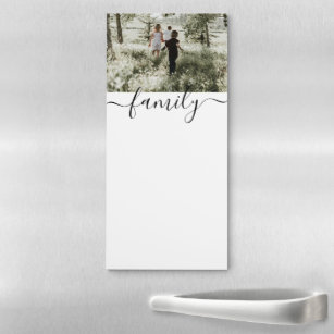 Family Photo Template Personalised Magnetic Notepad