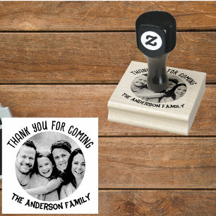 Family Photo Thanksgiving Party Favour Rubber Stamp
