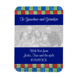 Family Photo Upload Fridge Magnet