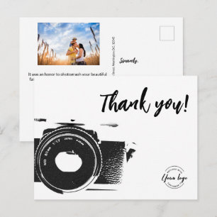 Family Photographer Custom logo Photo Postcard