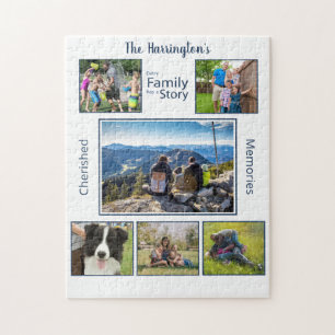 Family Photos Cherished Memories Personalised Jigsaw Puzzle