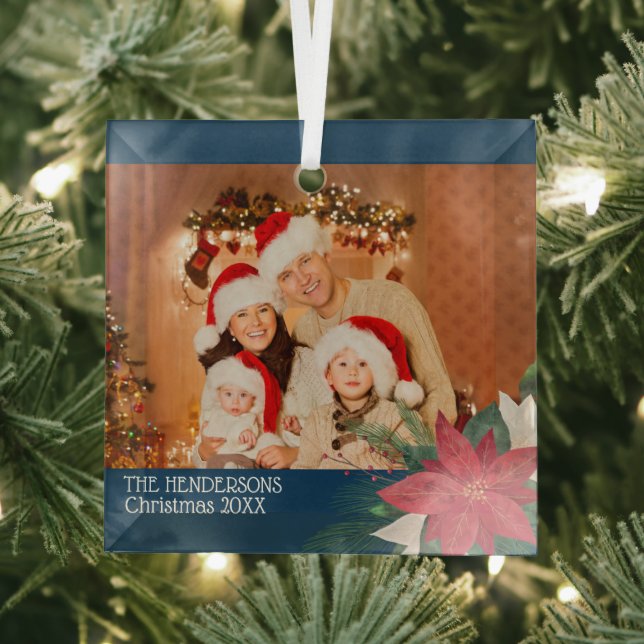 Family Photos Christmas Ornament Poinsettia  (Insitu)