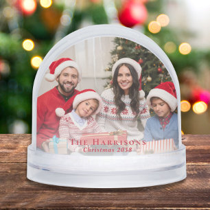 Family Photos Christmas Snowglobe