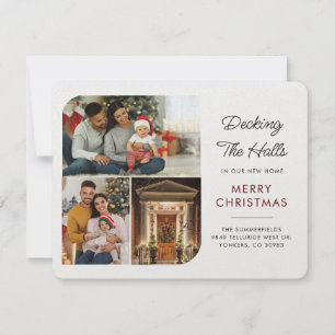Family Photos Moving Announcement Christmas Card