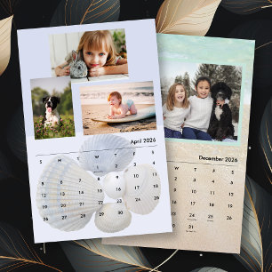 Family Photos Seashells and Beach Scenes  Calendar
