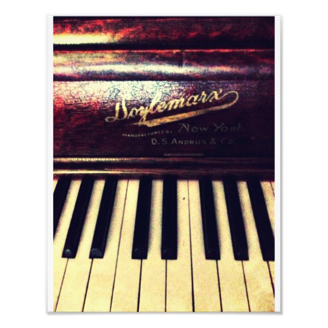 Family Piano Photo Print (Front)