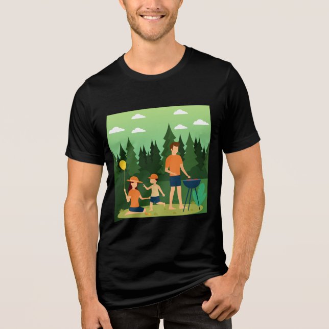 FAMILY PICNIC Tri-Blend SHIRT (Front)