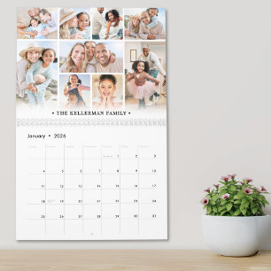 Family Pictures Photo Collage Calendar