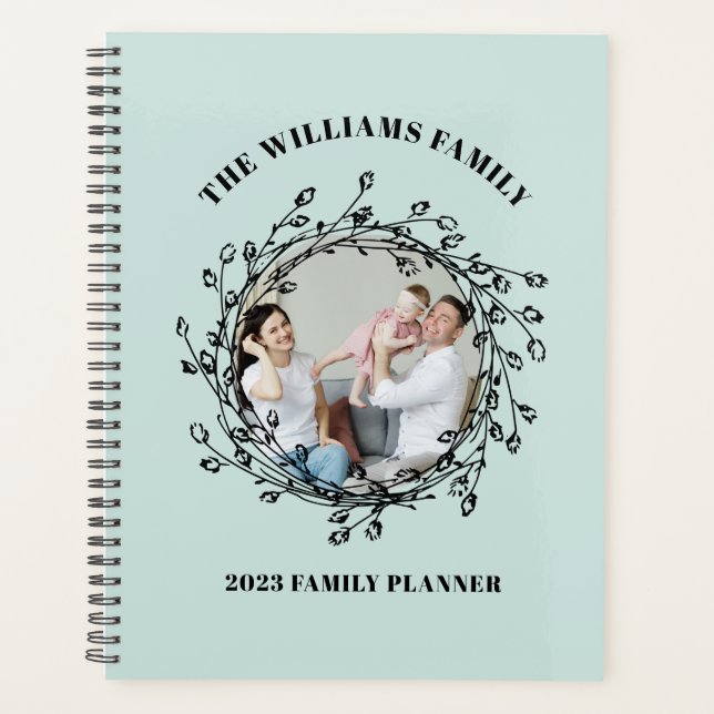 Family Planner Calendar Custom Photo (Front)