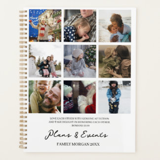 Family Plans and Events Photos and Scripture Planner