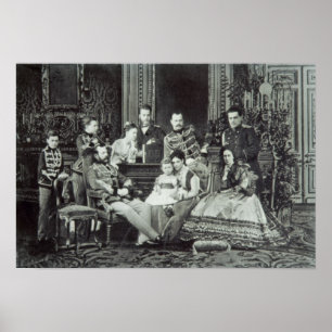 Family Portrait of Emperor Alexander II Poster