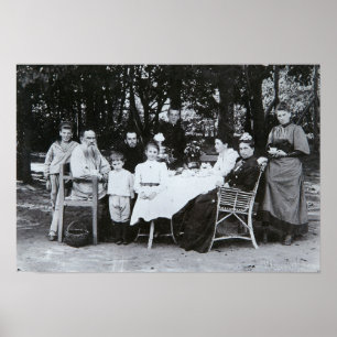 Family portrait of the author Leo N. Tolstoy Poster