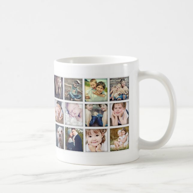 Family Portrait Photo Collage Mug for Mum (Right)