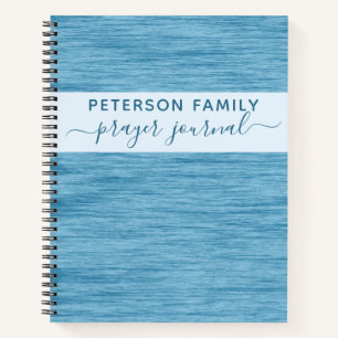 Family Prayer Journal personalised notebook