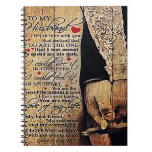 Family Present Love Quotes To My Husband Notebook