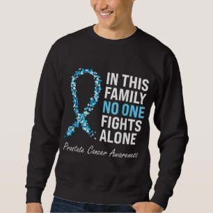 Family Prostate Cancer Awareness Light Blue Ribbon Sweatshirt