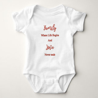 Family Quote Baby Bodysuit | Meaningful New Baby G