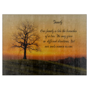 FAMILY QUOTE CUTTING BOARD