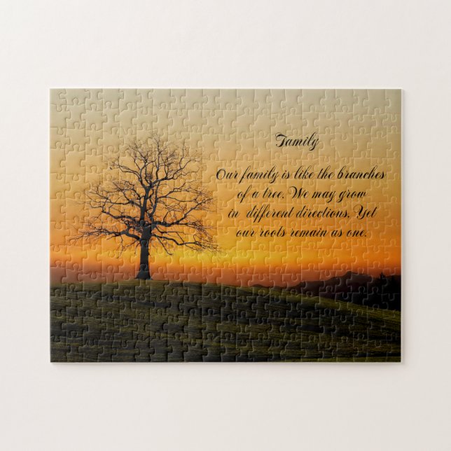 FAMILY QUOTE JIGSAW PUZZLE (Horizontal)