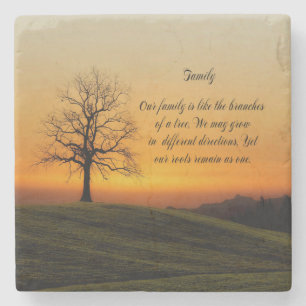 FAMILY QUOTE STONE COASTER