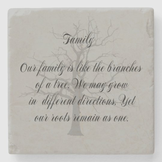 FAMILY QUOTE STONE COASTER | Zazzle.com.au