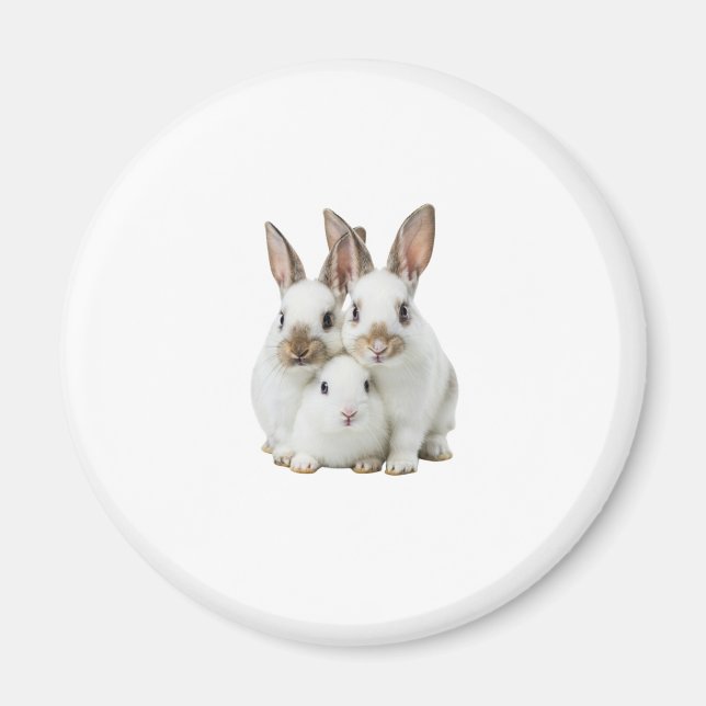 family rabbit magnet (Front)