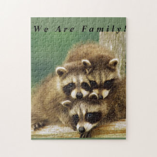 Family Racoon Puzzle