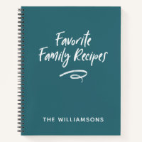 Family Recipe Book Cookbook 