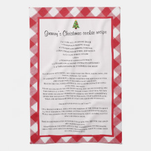 Family recipe Christmas Tea Towel