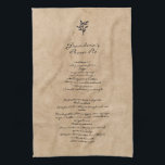 Family Recipe Keepsake Custom Text Tea Towel<br><div class="desc">Add you own text to create a keepsake that can be handed down for generations.</div>