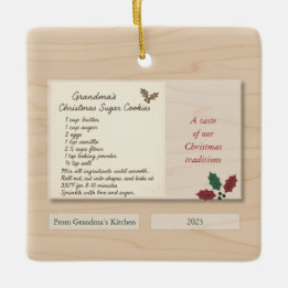 Family Recipe Keepsake Ornament 2025