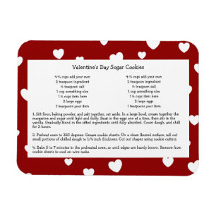 Family Recipe Keepsake Valentines Day Magnet