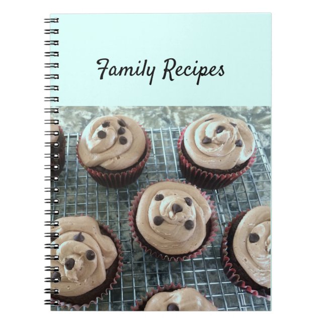 Family Recipes Chocolate Cupcakes Notebook (Front)