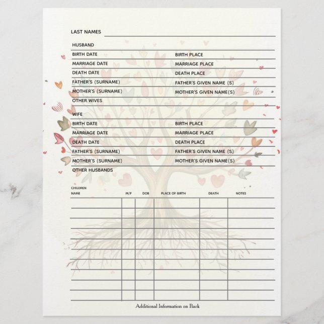 Family Records Genealogy Scrapbook (Front)