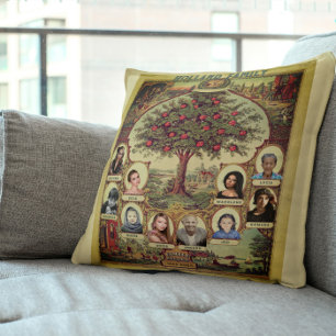 Family Records Tree Keepsake Cushion